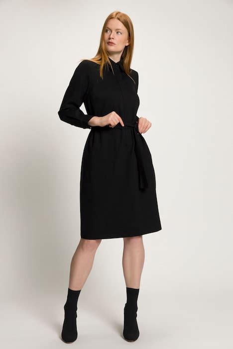 Stretch Knit Belted Dress 